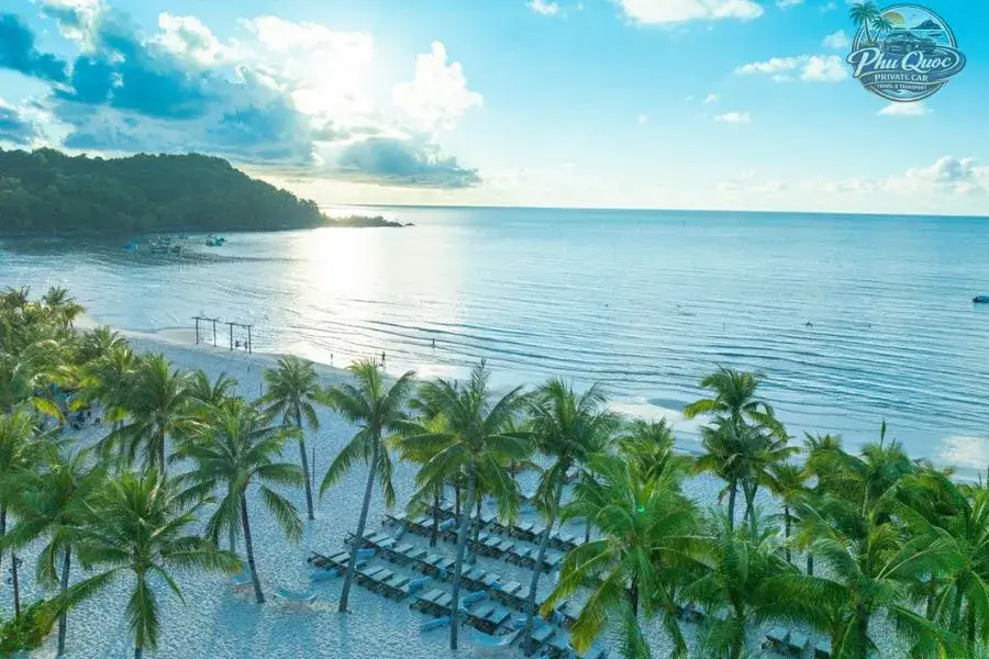 Phu Quoc beach during the dry season