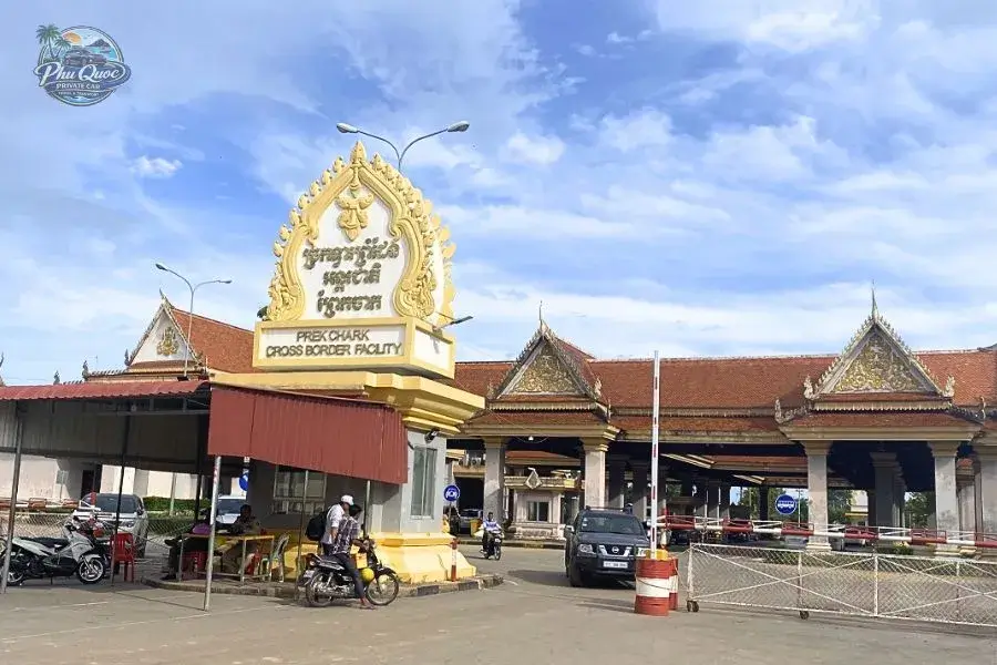 Prek Chak border checkpoint in Cambodia
