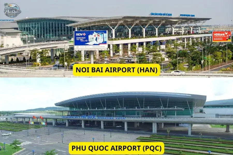 Direct flight from Noi Bai Airport to Phu Quoc Airport