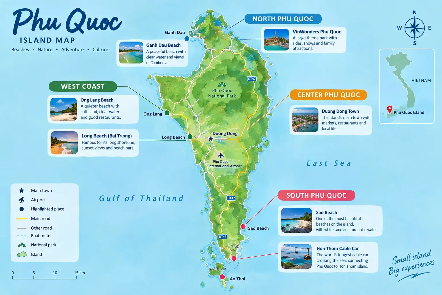 Phu Quoc Islands map